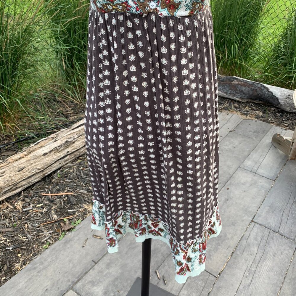 Billabong Babydoll Dress Sleeveless Boho Empire Waist Ruffle Hem Sundress - Picture 3 of 10